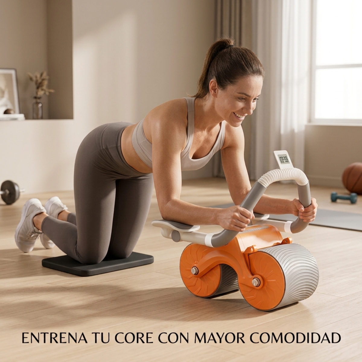 Rodillo Abdominal de Rutina Doméstica y Accesibilidad - VitaquaHome™