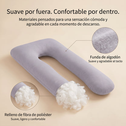 Almohada de Embarazo y Lactancia en U - VitaquaHome™