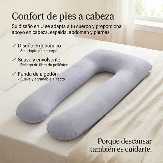 Almohada de Embarazo y Lactancia en U - VitaquaHome™